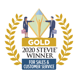 Gold 2020 Stevie Winner for Sales and Customer Service
