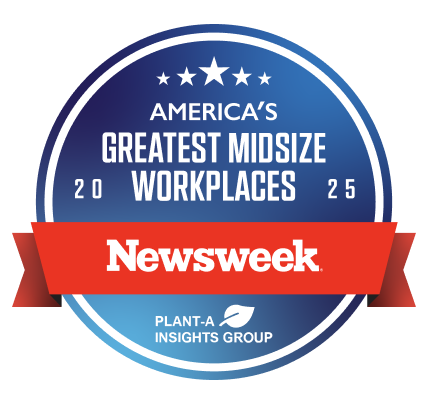 Americas greatest midsize workplaces 2025 award from Newsweek